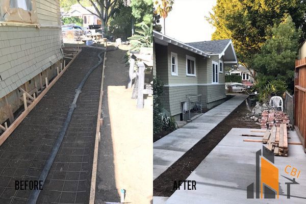 Concrete Sidewalk Installation