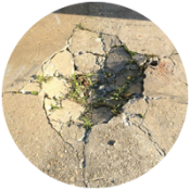 Pothole in Concrete