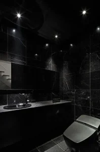 The Appeal of Black Bathrooms 