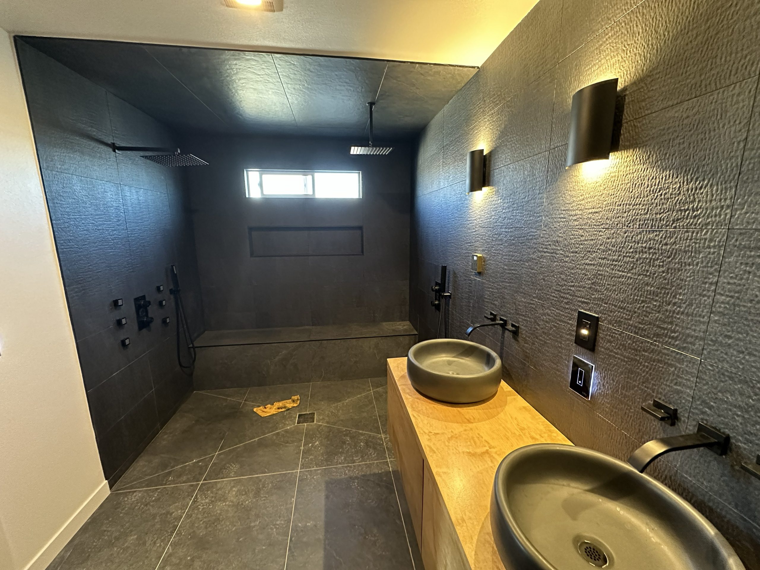 Custom steam shower and luxury bathroom remodel by California Building Innovations Inc